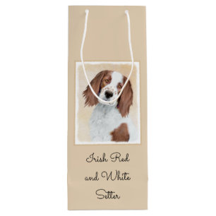 Bolsa Para Vino Pintura irlandesa de estilo rojo y blanco - Arte o