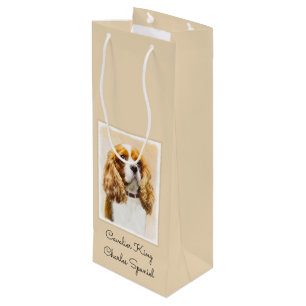 Bolsa Para Vino Pintura original del Cavalier King Charles Spaniel