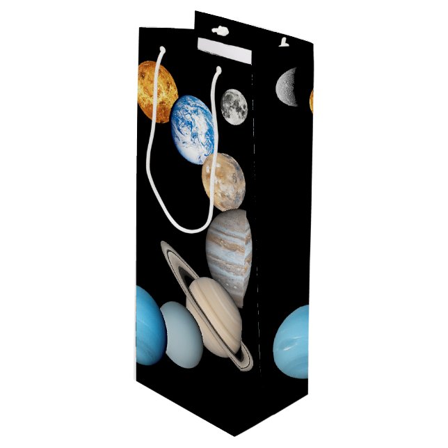 Bolsa Para Vino Planetas del sistema solar (intercambiables en col (Angulo Anverso)