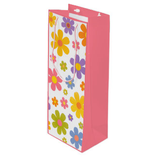 Bolsa Para Vino Poder Floral Retro