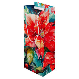 Bolsa Para Vino Poinsettias