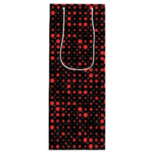 Bolsa Para Vino Polka Dot 01A.Red Black BG