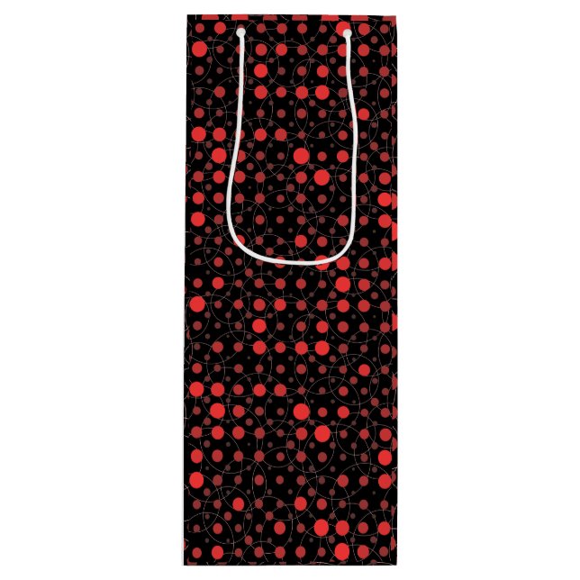 Bolsa Para Vino Polka Dot 01A.Red Black BG (Anverso)