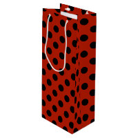 Pos de polka negra en rojo