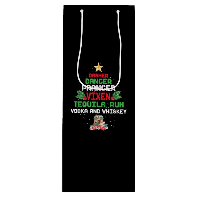 Bolsa Para Vino Prancer Vixen Tequila Whiskey (Anverso)