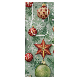 BOLSA PARA VINO PRETTY COLOFUL CHRISTMAS ORNAMENTS
