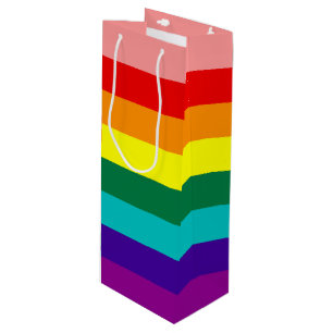 Bolsa Para Vino Primera bandera del orgullo arco iris