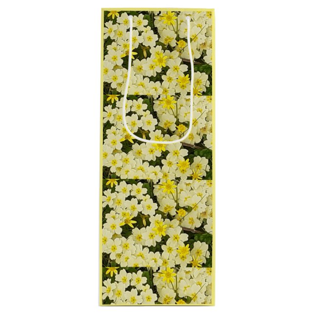 Bolsa Para Vino Primrosis de primavera (Anverso)