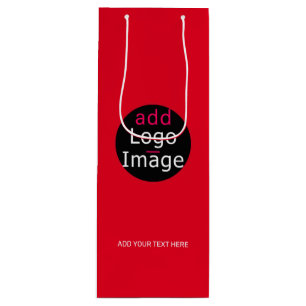 Bolsa Para Vino Profesional Moderno Personalizado Negocio Rojo Int
