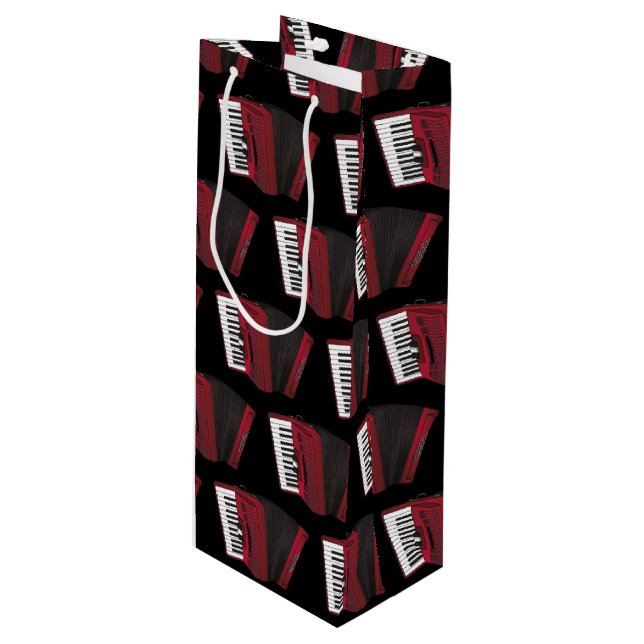 Bolsa Para Vino Profesor de música de acordeón instrumental (Angulo Anverso)