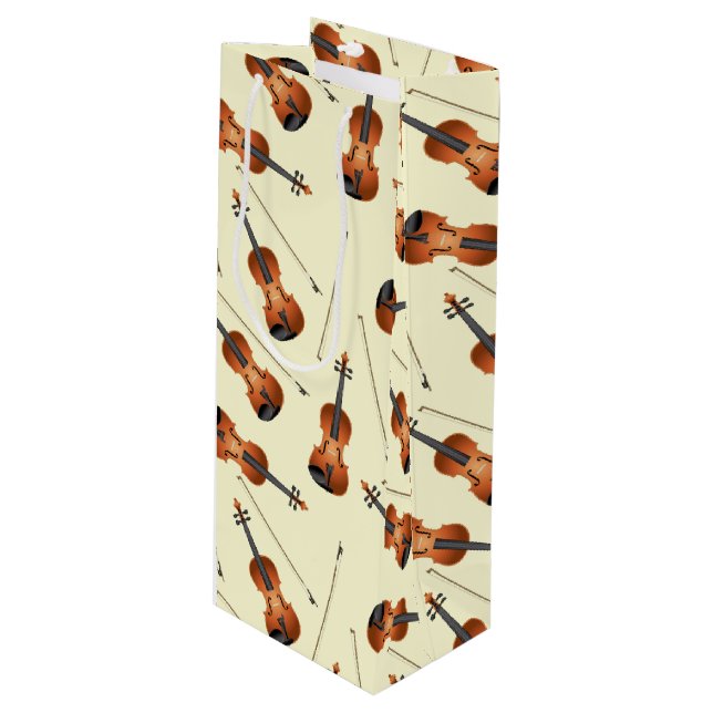 Bolsa Para Vino Profesor de música de violín (Angulo Anverso)