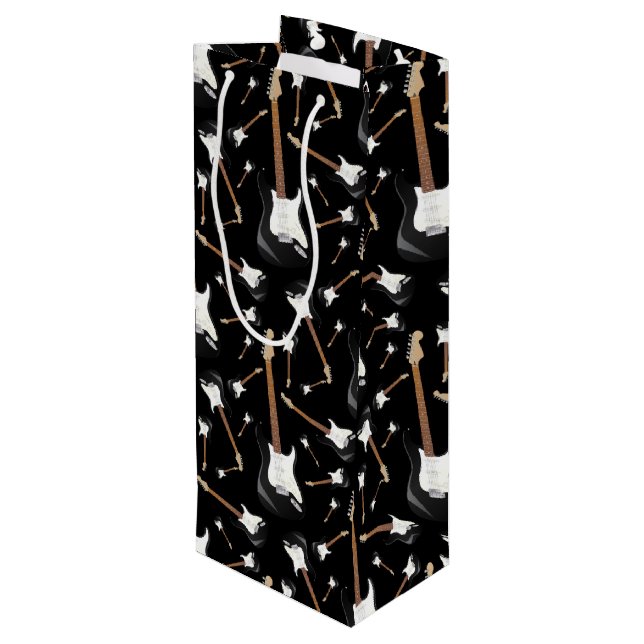 Bolsa Para Vino Profesora de Música de Guitarra Eléctrica (Angulo reverso)