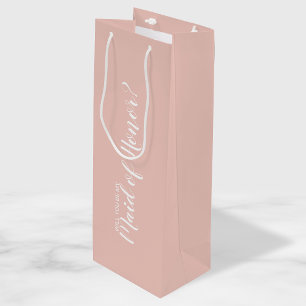 Bolsa Para Vino Propuesta moderna de doncella de honor