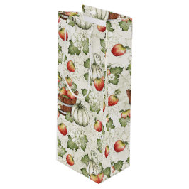 Bolsa Para Vino PUMPKINS DEL OTOÑO DEL naranja BLANCO