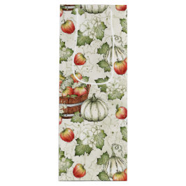 Bolsa Para Vino PUMPKINS DEL OTOÑO DEL naranja BLANCO