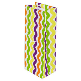 BOLSA PARA VINO PURPLE NARANJA GREEN YELLOW HALLOWEEN