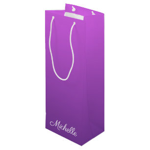 Bolsa Para Vino Púrpura personalizado
