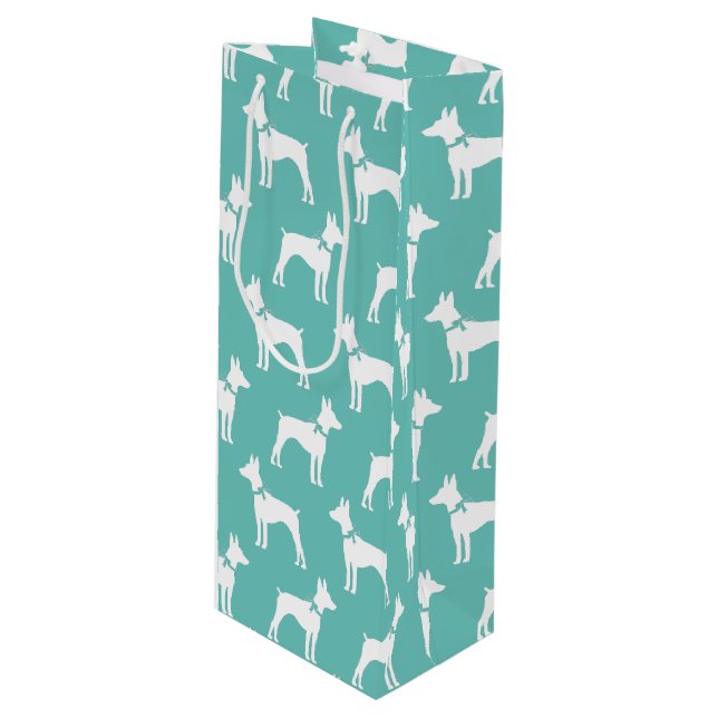 Bolsa Para Vino Rat Terrier Dog Puppy (Angulo Anverso)