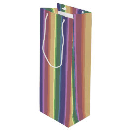 Bolsa Para Vino Rayas de arco iris mudas