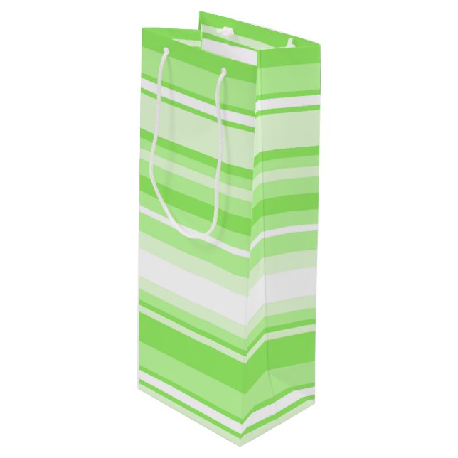 Bolsa Para Vino Rayas de limón (Angulo Anverso)