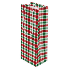 Bolsa Para Vino Rayas rojas y verdes