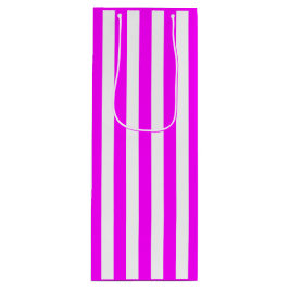 Bolsa Para Vino Rayo rosa y blanco