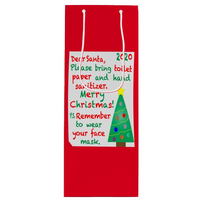 Bolsa Para Vino Recordando a 2020 Navidades (Anverso)