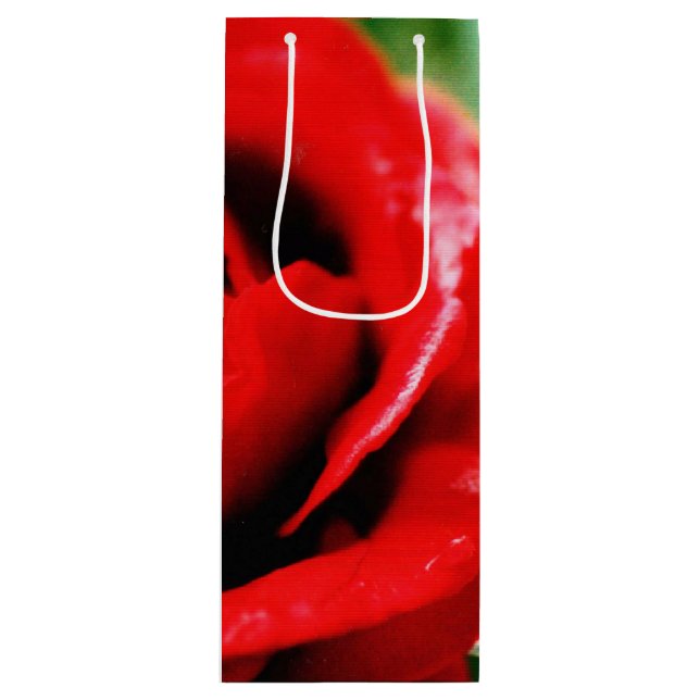 Bolsa Para Vino Red Rose Love (Anverso)