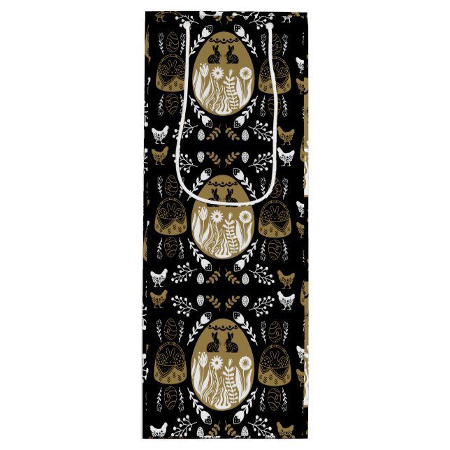 Bolsa Para Vino Regalo de vacaciones de Pascua de Abril (Anverso)