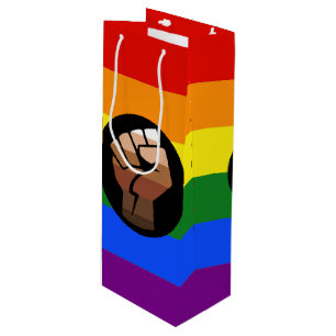 Bolsa Para Vino Regalos gay de la Bandera de Color de SlipperyJoe