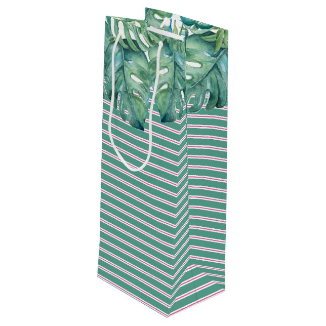 Bolsa Para Vino Regalos tropicales únicos (Angulo reverso)