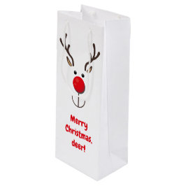 Bolsa Para Vino Reno dulce "Feliz Navidad, ciervo" Vino