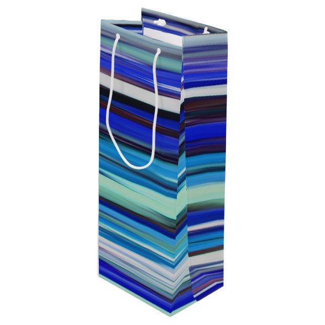 Bolsa Para Vino Resumen #2: Azul borroso (Angulo Anverso)