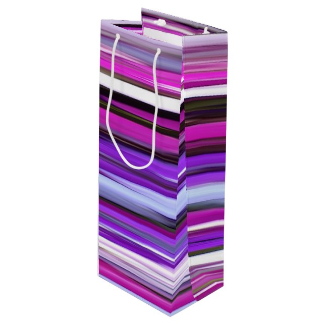 Bolsa Para Vino Resumen #2: Desenfoque morado (Angulo Anverso)