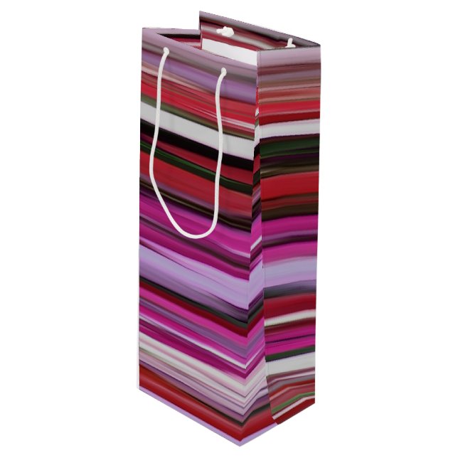 Bolsa Para Vino Resumen #2: Desenfoque rojo (Angulo Anverso)