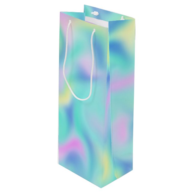 Bolsa Para Vino Resumen Bonito Pastel Swirls (Angulo Anverso)