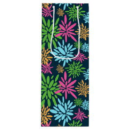 Bolsa Para Vino Resumen de colores de fuegos artificiales Flores B