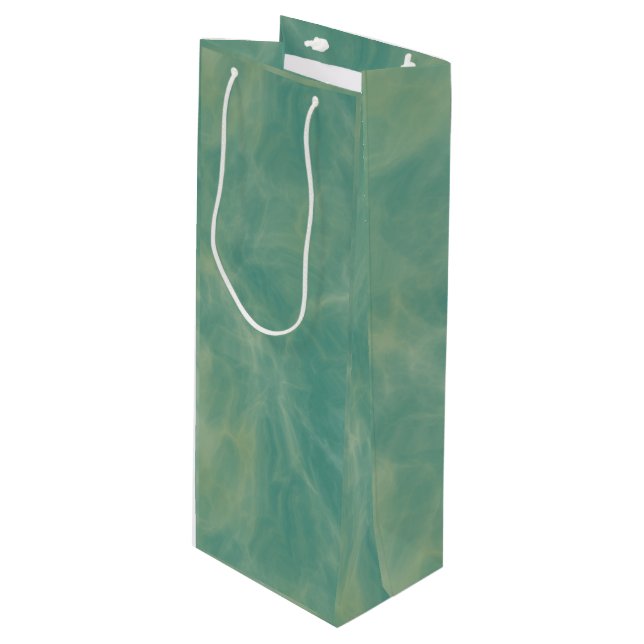 Bolsa Para Vino resumen de mármol verde (Angulo Anverso)