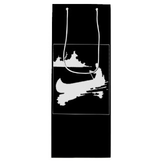 Bolsa Para Vino Retro Canoe Silhouette