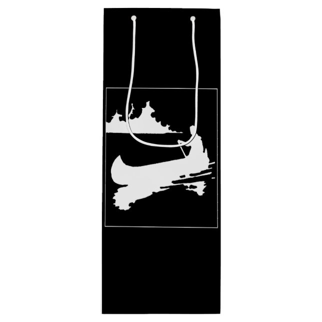 Bolsa Para Vino Retro Canoe Silhouette (Anverso)