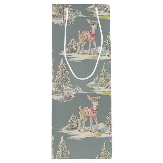 Bolsa Para Vino retro deer (Anverso)