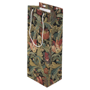 Bolsa Para Vino Rich Floral Tapestry Brocade Antiguo Clásico