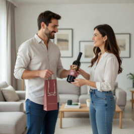 Bolsa Para Vino Romantic message personalized