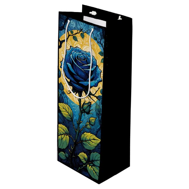 Bolsa Para Vino Rosa azul Vines 3 (Angulo Anverso)