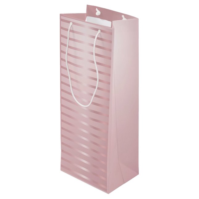 Bolsa Para Vino Rosa Gold Moderno Glamour de plantilla Glamour tre (Angulo reverso)