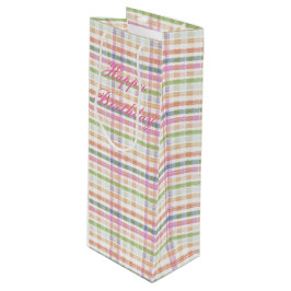 Bolsa Para Vino Rosa Tapado Con Azul