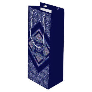 Bolsa Para Vino Rosario azul