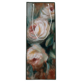 Bolsa Para Vino Rosas Blancas