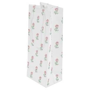 Bolsa Para Vino Rosas Rojas, Patrón De Rosas, Flores