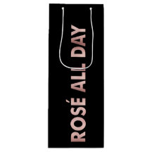 ROSÉ ALL DAY Mensajes de texto en Relieve metaliza